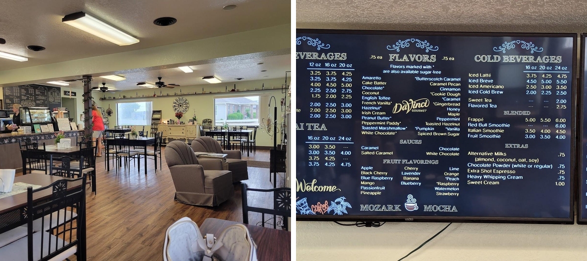 Mozark Mocha Menu